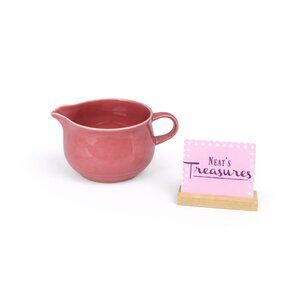 Nancy Calhoun DARK ROSE Solid Pink Japan Smooth Round Stoneware Gravy Sauce Boat